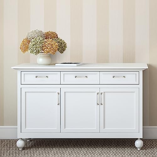 Image of Ravinte 30 Pack Solid 5 inch Square Foot Arch Pulls Kitchen Cabinet Handles Brushed Nickel Pulls Silver Dresser Kitchen Cupboard Hardware Handles for Cabinets Cupboard Drawers