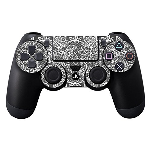 MightySkins Skin Compatible with Sony PS4 Controller - Floral Lace | Protective, Durable, and Unique Vinyl Decal wrap Cover | Easy to Apply, Remove, and Change Styles | Made in The USA