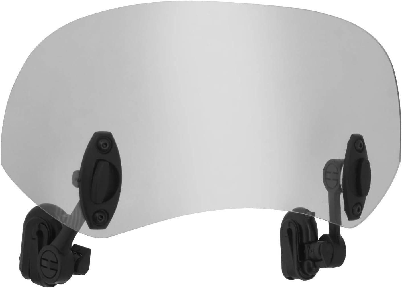 エアデフレクター ユニバーサル ウインドシールドエクステンション 調整可能なスポイラー クランプオン ウインドデフレクター ハーレー バイクスポイ  オートバイフロントスポイラー 1ピースユニバーサルオートバイ風防エアフロー調整可能な風防延長デフレクター風防スポイラー 900 2020のエアデフレクター - スポーツの交換用アッパーエアフローを改善するオートバイ側