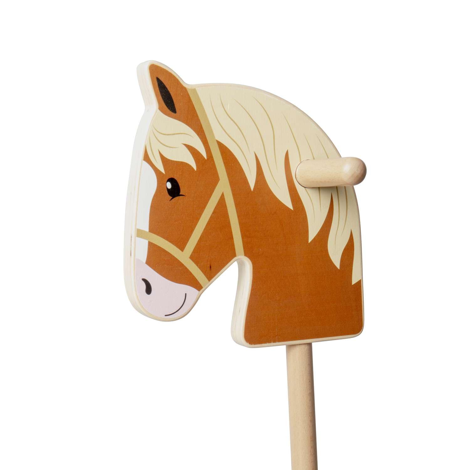 Bigjigs Toys Holz-Steckenpferd – Reitspielzeug, Steckenpferd zum Spielen, Geschenk für Kleinkinder, nachhaltig hergestellt aus umweltfreundlichem Holz, ab 18 Monaten geeignet