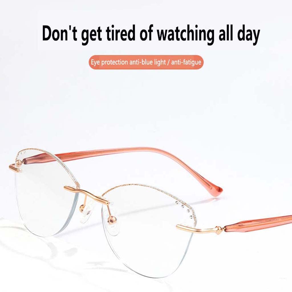 WZX Lentes de Lectura de luz Azul Anti-luz de Uso Dual lejano y cercano para Reducir la Fatiga Ocular Lentes Transparentes antirreflejos Las Mujeres Ven multifocales progresivos lejanos y cercanos