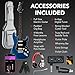 Best Choice Products Beginner HSS Electric Guitar Kit w/Headphone Amp, Padded Gig-Bag, Headphones, Guitar Strap - Midnight Blue/Black