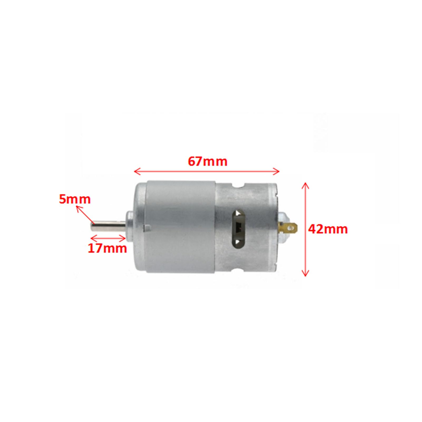 40 mm RC zestaw silników do łodzi z silnikiem szczotkowym 775, trwały silnik strumienia wody ze stopu tworzywa sztucznego, do kadłubów statków RC 80-120 cm (szary)
