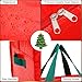 KRYSTY Christmas Tree Storage Bag - Fits Up to 7.5 Foot Xmas Holiday Tree, Zippered Bag, Carry Handles, Durable Waterproof Material, Protects Against Dust and Moisture, Red