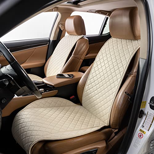 Ivicy Suede Car Seat Cover For All Seasons Soft & Breathable Front Premium Covers With Non-Slip Protector Universal Fits Most Automotive, Van, Suv, Truck - 1 Unit #TOP3