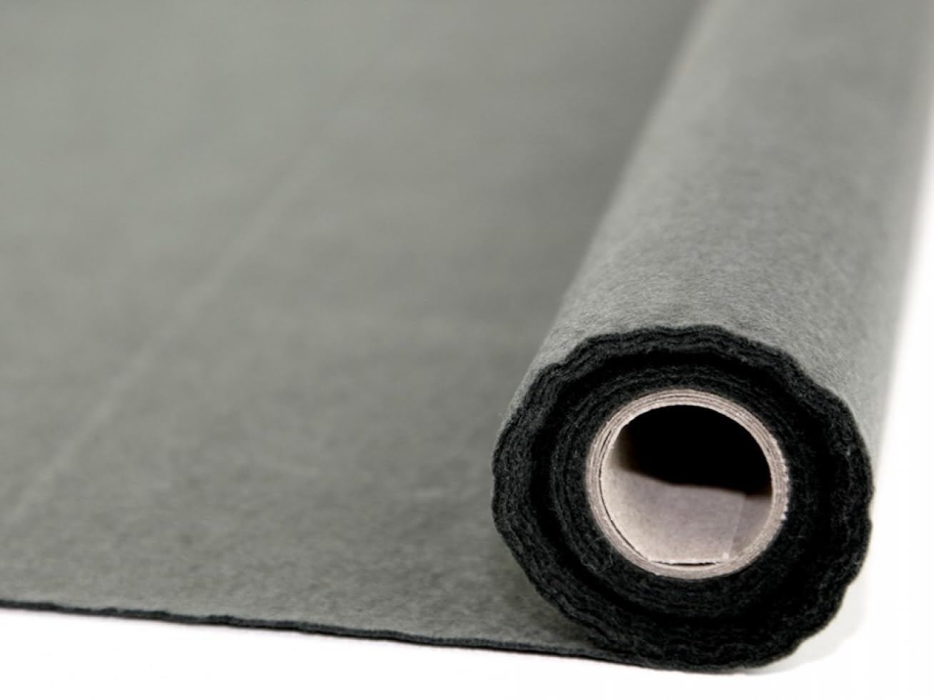 Plain Acrylic Felt Fabric Mini Roll 5m Charcoal Grey - per 5 metre roll