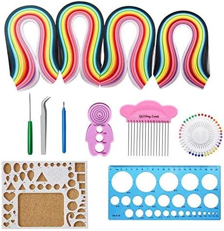 Amadear Quilling Paper Tool Kit Paper Quilling Supplies and Tools DIY Quilling Kit,Paper Quilling Tools Kit with 26 Colors Quilling Tool Kit for Beginners