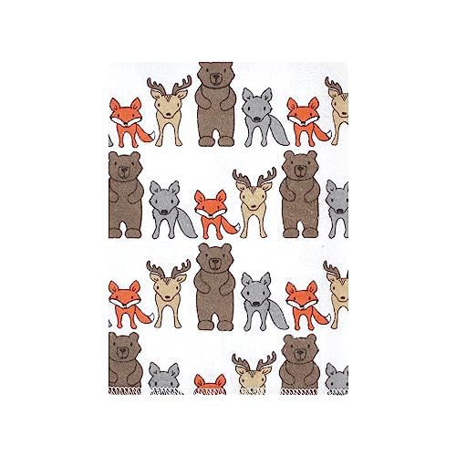 Image of Hudson Baby Unisex Baby Cotton Poly Flannel Burp Cloths Bundle, Wild Forest, One Size