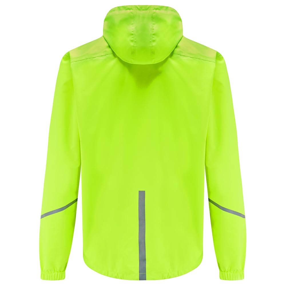 time to run wasserdichte Laufjacke Mit Taschen für Herren - Leichte Winddichte Atmungsaktiv - Ideal für Übung und Jogging