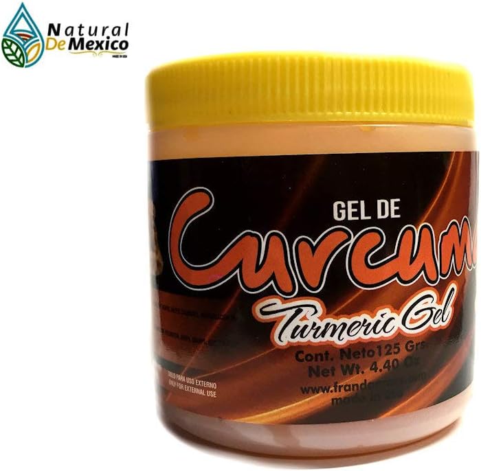 Nuevo Gel de Curcuma - Tumeric Gel - 250 grm Gel para Dolores Crónicos- Pain Reliever Arthritis Relief, Back, Neck, Knee Joint, Muscle Repair Extract 100% Natural and Organic