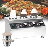 GUHPZA Calentadores De Alimentos Comerciales, Dispensadores De Salsas, Máquina De Calentamiento De 30-85 °C, Ajustables para Refrigerios O Platos, Calentamiento Unifor