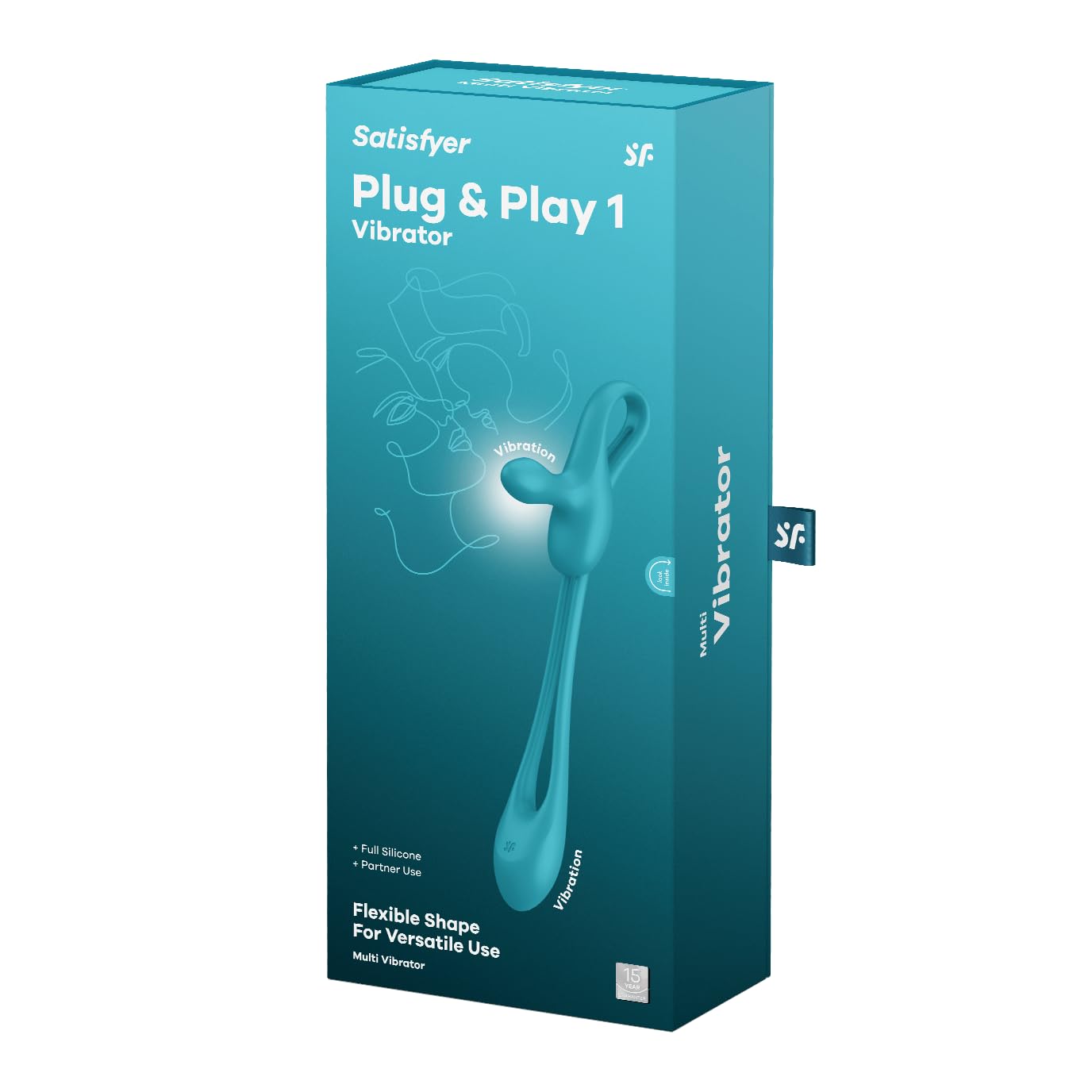 Satisfyer Plug & Play 1 Multivibrador flexible | Juguetes eróticos para Pareja sexuales | 12 Programas de Vibración | Resistente al Agua (IPX7)