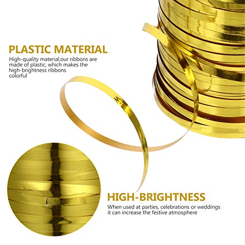 CLISPEED 1 Rolo de Ondulação Da Fita Balão Metálico Fitas Fitas de Rolo de Folha De Papel De Embrulh