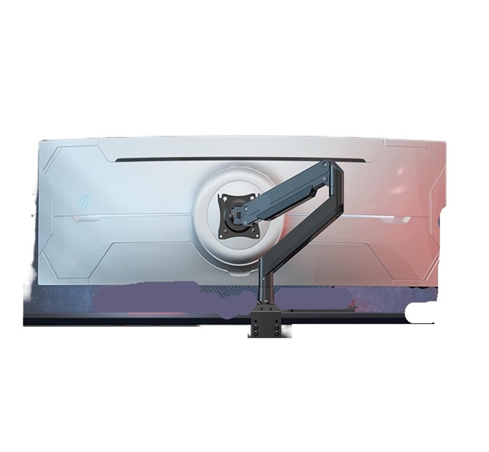 OPTEPYOE Monitor stand with inverted dual-screen desktop, height adjustable and rotatable