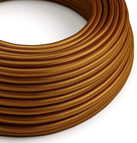CA Creative Cables Copper Rayon Covered Round Electric Cable - RM22-150ft, 3 x 18 AWG