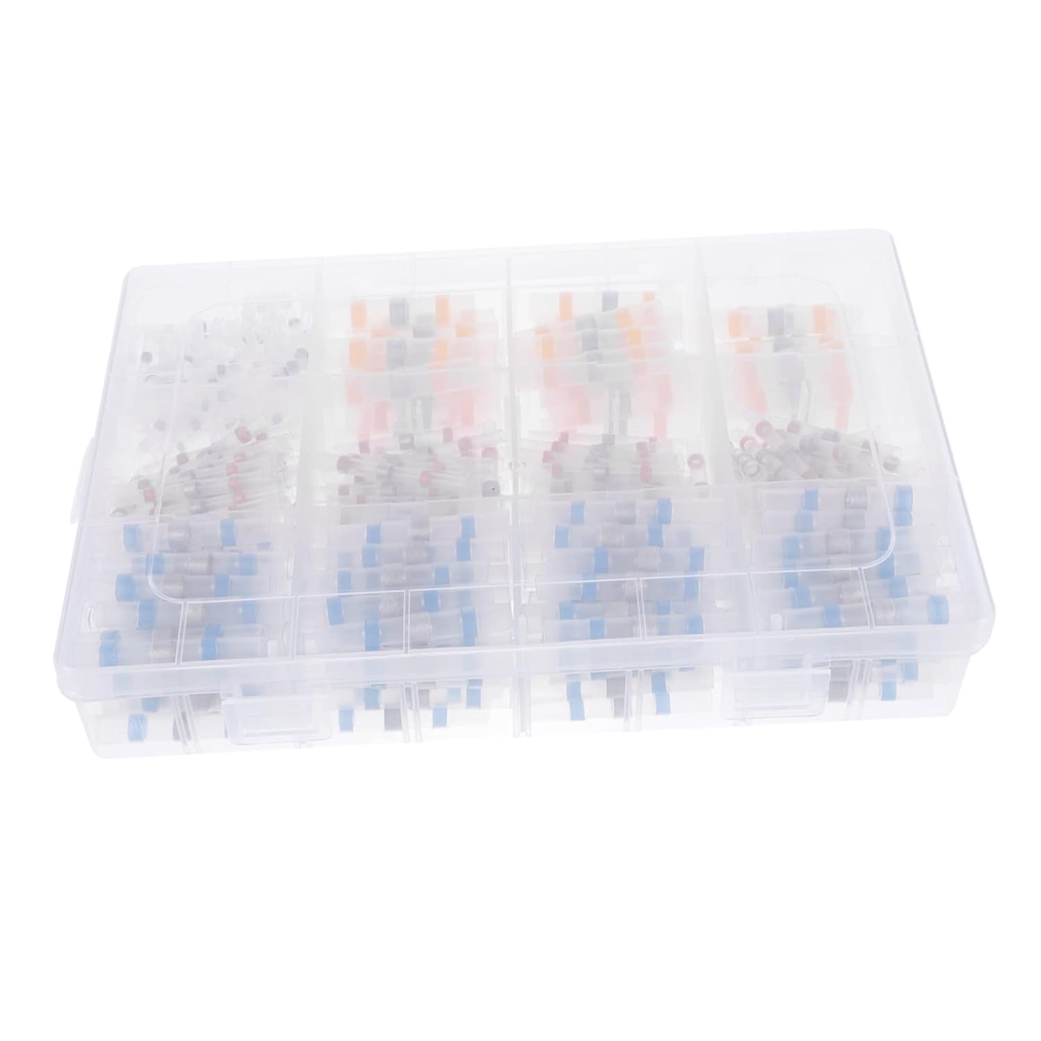 Zerodeko 400Pcs Electrical Terminals Heat Shrink Connectors Self Soldering Butt Splice for Home Vehicle and Scientific Wiring Projects