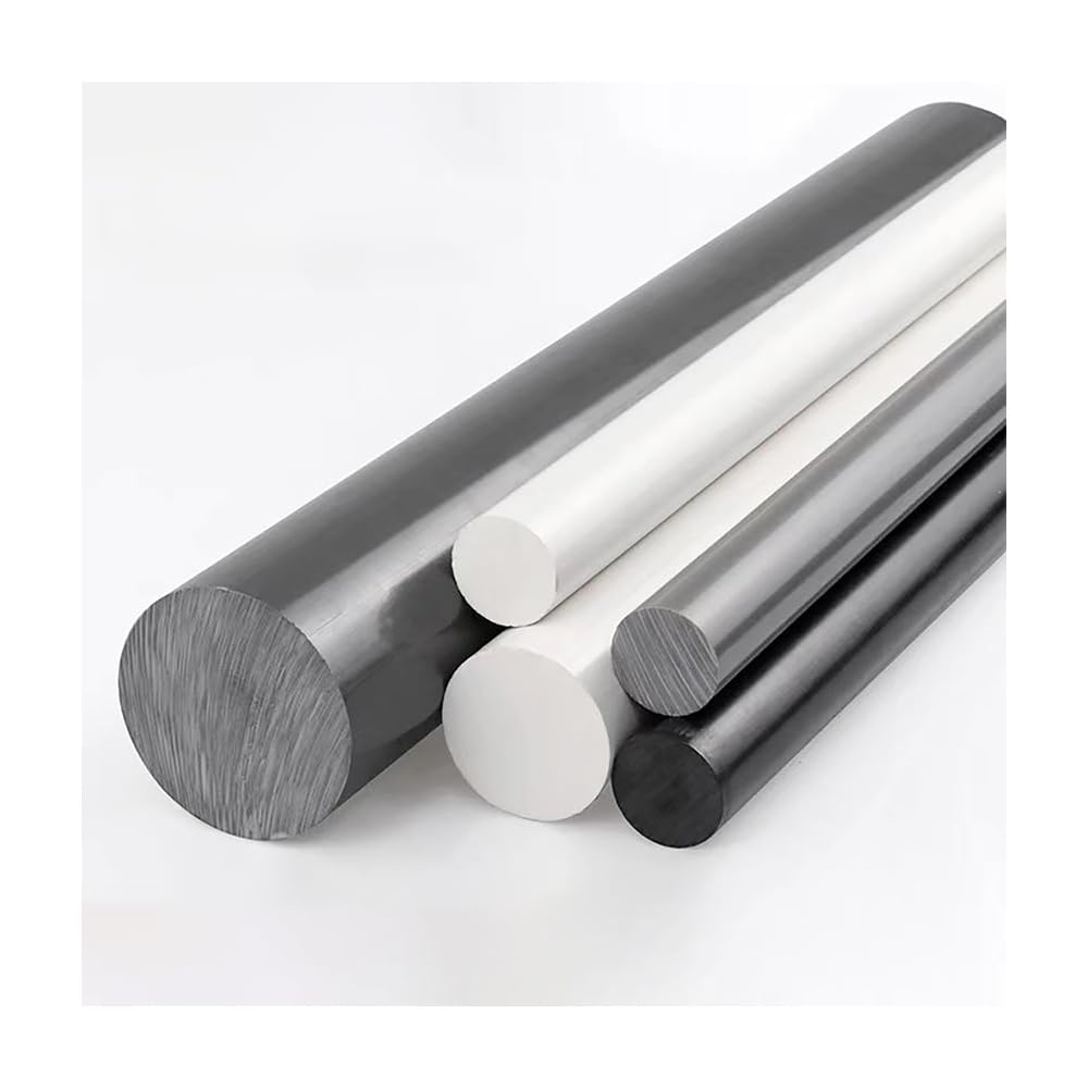 Starrer PVC-Kunststoffstab, 495 Mm Billet-Stange, Hervorragende Elektrische Isolierung, Chemikalienbeständig, Durchmesser 8 Mm Bis 45 Mm(Black,45mm 1Pcs)