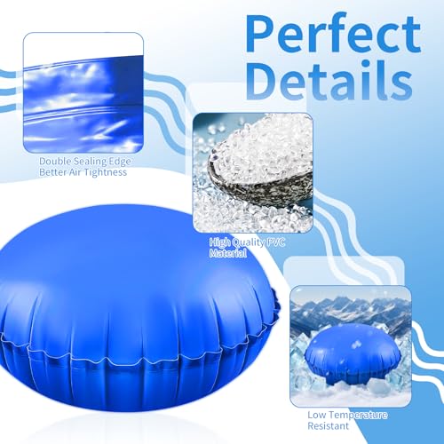 Miniatura 2 de Tzeking 2 Piezas Cojín De Aire Para Piscina,Cojín De Piscina Redondo Con Cuerda De 15 M, Piscina Cubierta Aire Almohada Cojín,Inflable Para La Mayoría De Tipos De Piscinas, Así Como Spas