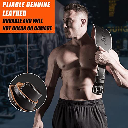 Jaffick Y77-BL-XL Genuine Leather Weight Lifting Belt thumb #5