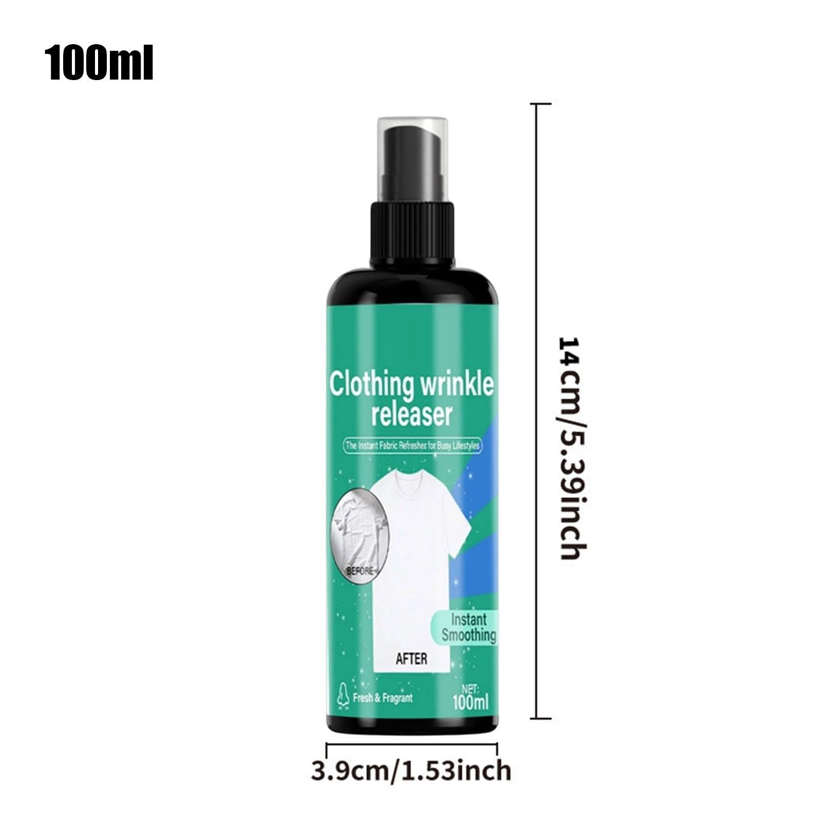 Fabric Starch Spray, 3.9x14cm, 100ml Sizing Mist, Ironing Aid, Clothing Care, Pressing Garments, Laundry Maintenance, Smoothing Apparel Finishing
