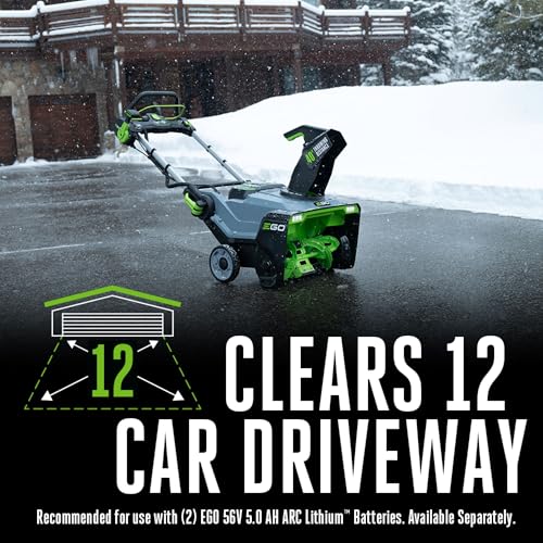 EGO Power+ SNT2110 Peak Power 21-Inch 56-Volt Cordless Snow Blower with Steel Auger Battery and Charger Not Included,Black