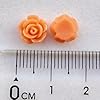 Chenkou Craft Random 100pcs Assorted of Color 8mm Rose Flower Resin Flat Back Flatbacks Loose Beads Kid's Bow DIY Craft (8mm) #4