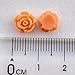 Chenkou Craft Random 100pcs Assorted of Color 8mm Rose Flower Resin Flat Back Flatbacks Loose Beads Kid's Bow DIY Craft (8mm)