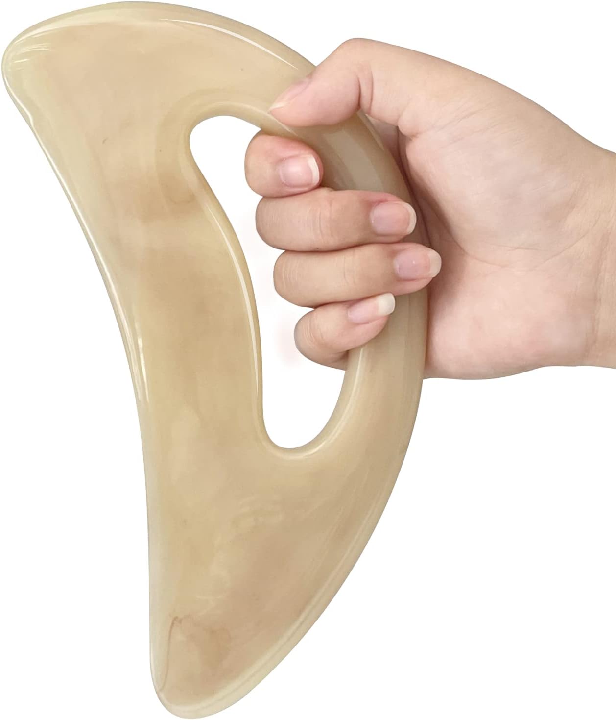 Large gua sha Massage Tool, Lymphatic Drainage Massager,Muscle Scraping Massage Tools,Body Sculpting Anti Cellulite Tools for Man and Women (Bone)