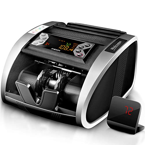 Aneken Money Counter UV/MG/IR Counterfeit Detection Bill Counter Machine - US Dollar Cash