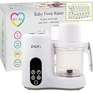 Baby Food Maker | Baby Food Processor Blender Grinder Steamer | Cooks & Blends Healthy Homemade Baby Food in Minutes…