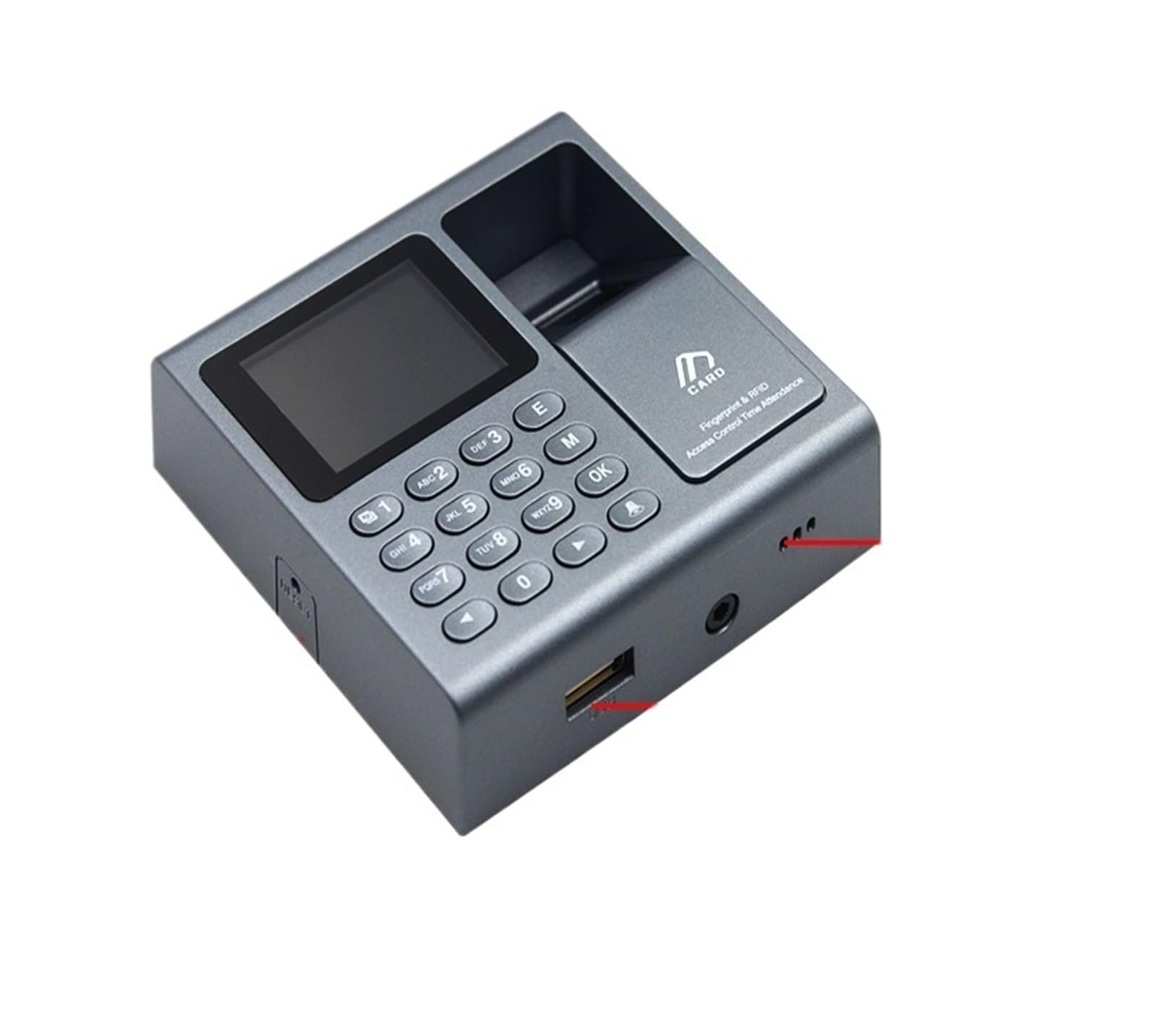 Máquina de estampación, Escáner de Huellas Dactilares biométrico portátil, de Control de Acceso RFID, grabadora de Tiempo USB for 1000 usuarios, máquina de Asistencia for empleados,Máquina de Tarjeta