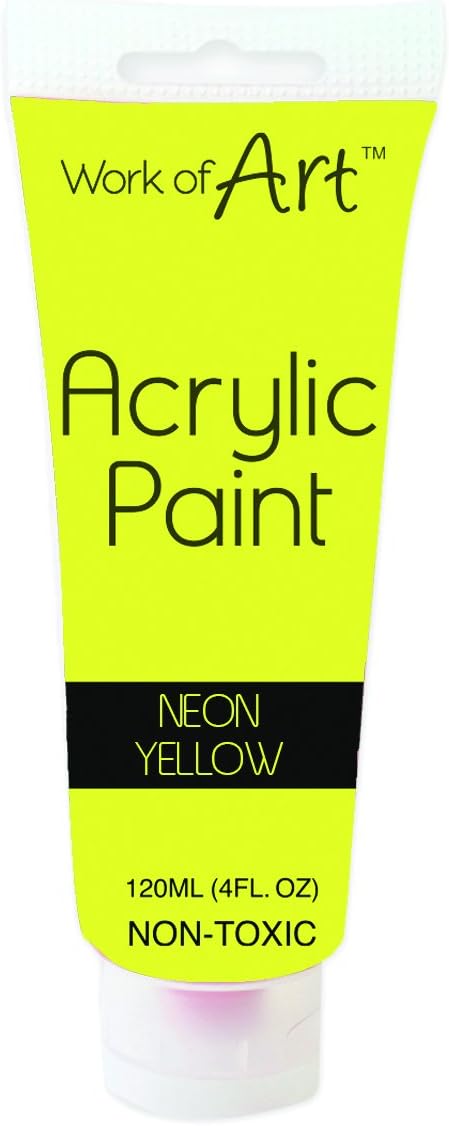 Work of Art Acrylic Paint - Neon Yellow