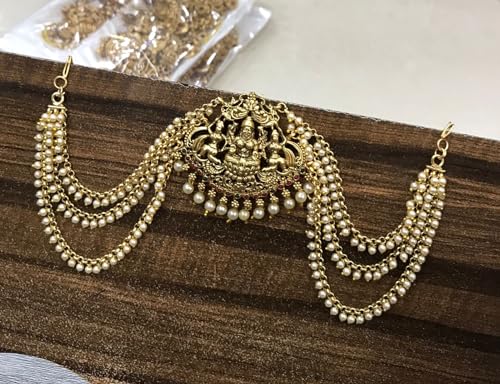 Image of Lakshmi Jadai Billai Wedding Hair Braid Accessories I Jada billalu for hair I Indian Traditional Hairpins I Hair Accessories Girls /women | Jada Billalu for hair Lakshami (With Matil)
