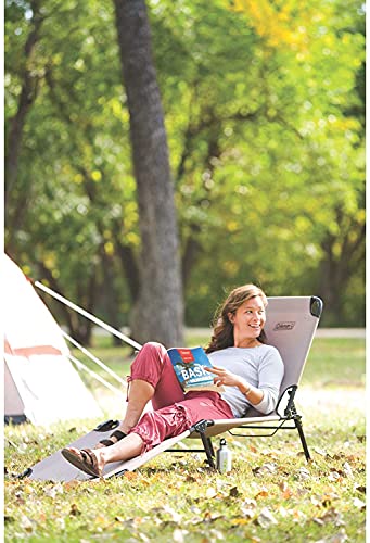 Coleman-Converta-Outdoor-Folding-Cot-Strong-Steel-Frame-Supports-Campers-up-to-6ft-2in-or-225lbs-4-Back-2-Foot-Positions-Folds-Compactly-to-Fit-in-Trunk