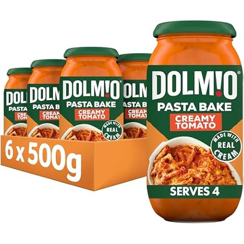 Dolmio Creamy Tomato Pasta Bake Sauce Cover