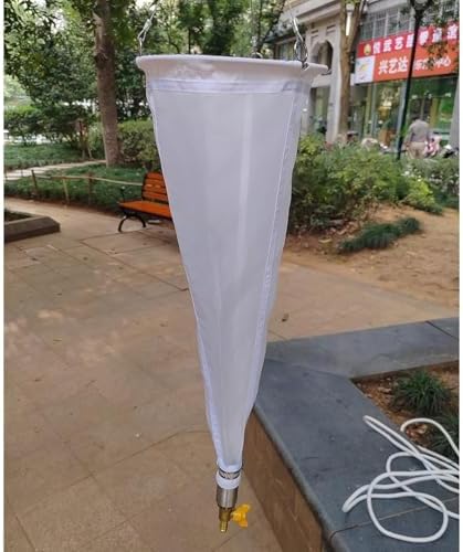 20/25 μm Plankton Net - 625/500 Fine Mesh, Durable Nylon, 23.62 in (60 cm) Length, Ideal for Phytoplankton & Protozoa Collection, Biological Research Tool