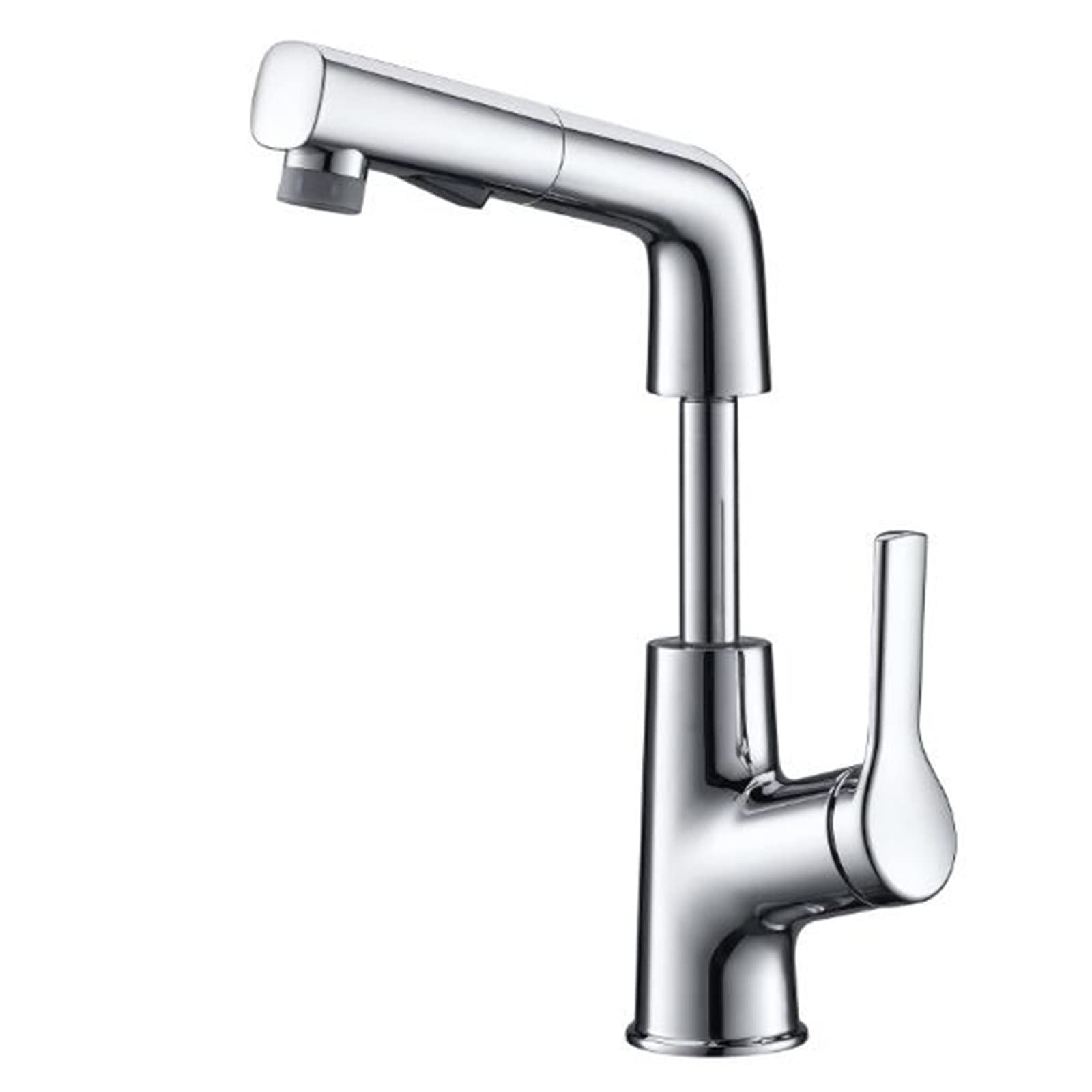 VDOQTLJT Basin Faucet with Pull Out Spray Chrome Brass Retractable Hot and Cold Bathroom Sink