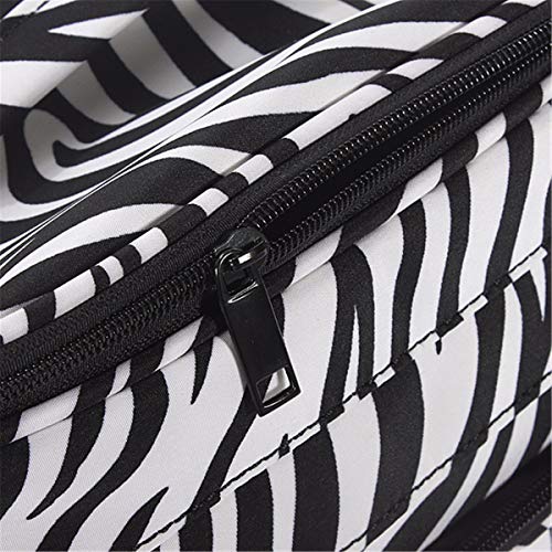 Hairdressing Bag, LuckyFine Professional Salon Hair Tools Hairdressing Bag, Large Capacity Hair Stylist Cosmetic Organizer with Accessory Pockets, For both hand or shoulder carry - Travel Luggage