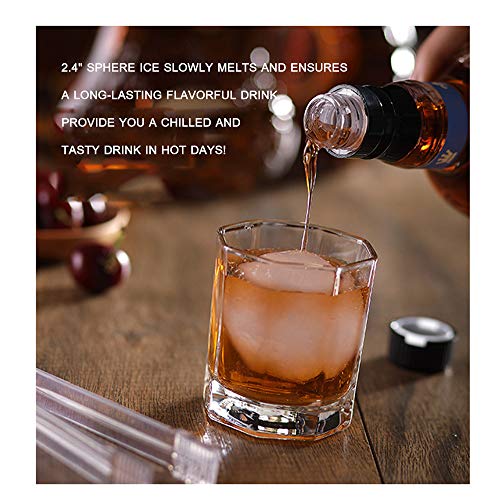 Cucudy Esfera de gelo de silicone molde reutilizável fabricante de molde de esfera de gelo fazendo 2