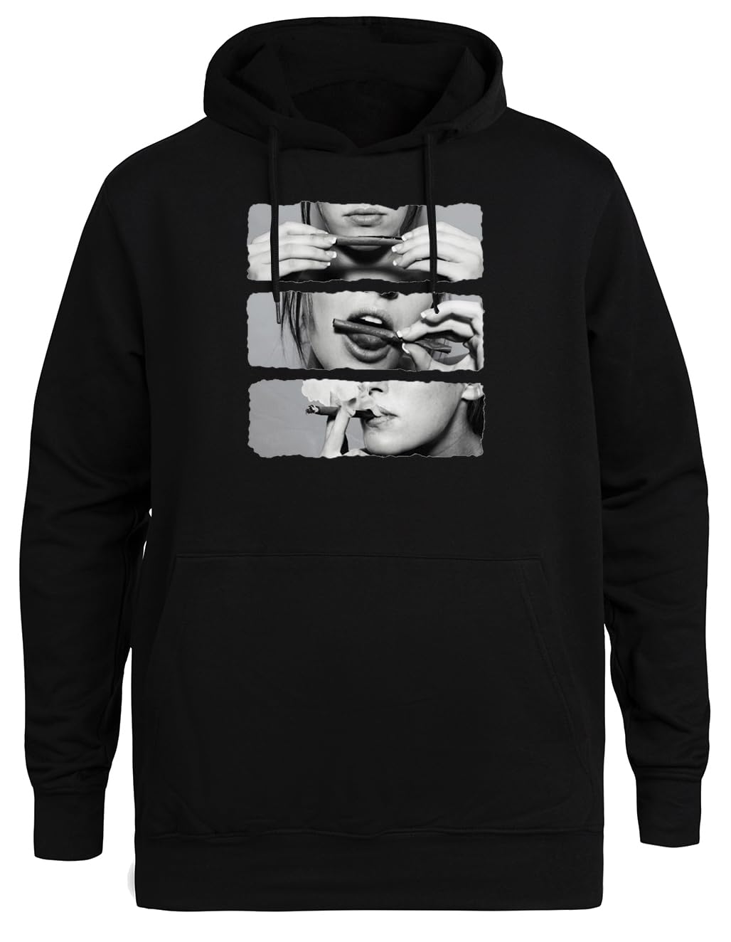A Las Chicas Les Encantan Los Blunts Chaqueta con Capucha Ecológica Unisex Negra