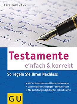 Perfect Paperback Testamente einfach & korrekt [German] Book