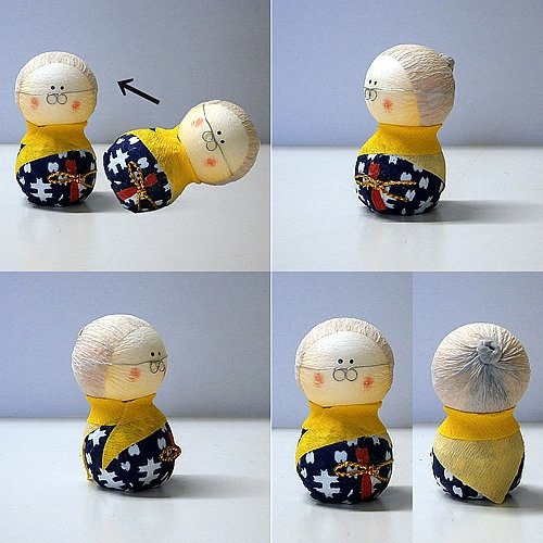 Amazon | 民芸玩具 起き上がりこぼし人形 おばあさん | 民芸品 | おもちゃ