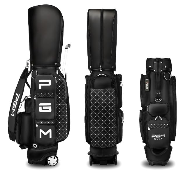 ＰＧＭ/ゴルフ キャリー付 キャディバッグ【ブラック】展示品！ PGM/ゴルフ キャリー付 キャディバッグ【ブラック】展示品！ PGM