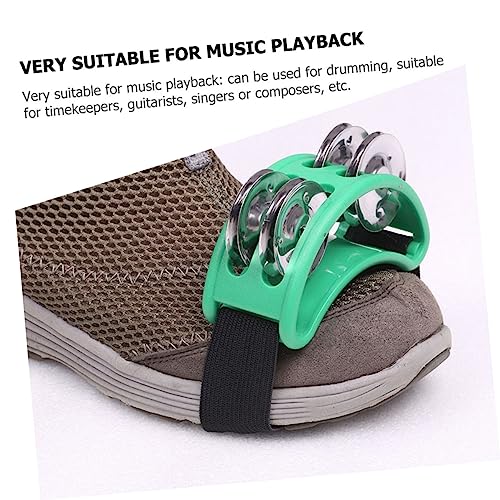 ifundom Sino De Pé Chocalho Instrumento De Percussão Palco Executar Ferramenta Jingle Bells Crianças