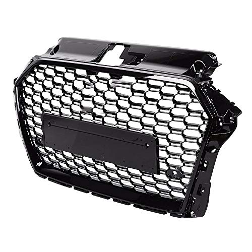 Grille de capot avant calandre pour A3 S3 8V 2017 2018 2019 en maille hexagonale