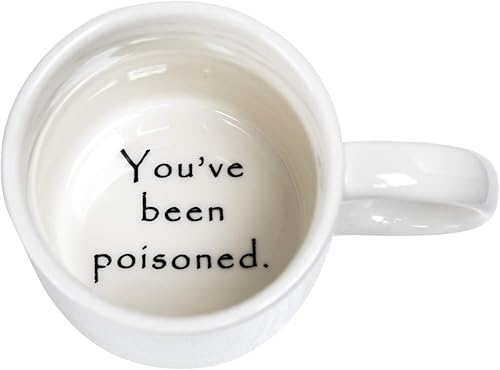 Miniatura 2 de FLY SPRAY Taza de café divertida con texto en inglés "You'VE BEEN POISONED", tazas de bebida creativas, broma única, gran idea de regalo para