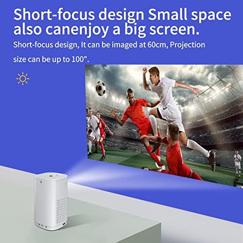 Domary Mini Projetor 1080P Projetores de filmes portáteis sem fio 20000hrs Suporte de vida útil da l