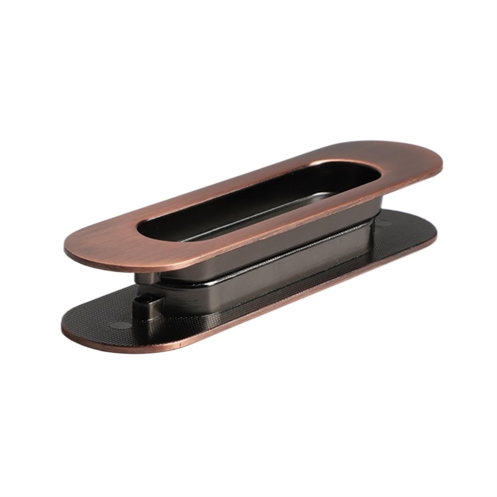 Lgoijhdvz Red Bronze Sliding Door Handle, Embedded Concealed Knobs Stainless Steel Cabinet Drawer Hidden Buckle Kitchen Pull(Red Bronze)