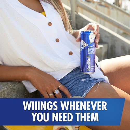 Red Bull Blue Edition, Energy Drink, Blueberry, 8.4 Fl Oz Can (Pack of 24) image 3