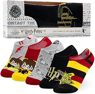 Harry Potter Trainer Socks Women Invisible 5 Pack Girls Socks Gifts
